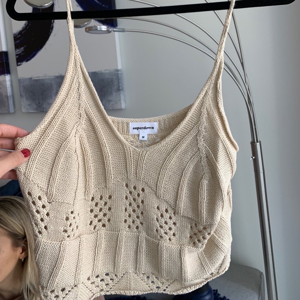 Super down crochet top
